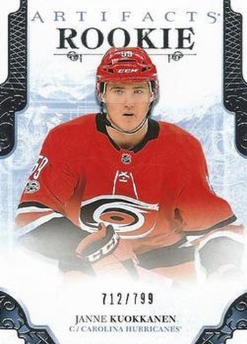 #218 Janne Kuokkanen - Carolina Hurricanes - 2017-18 Upper Deck Artifacts Hockey