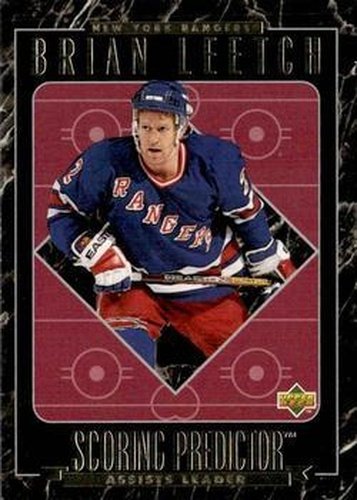#RR18 Brian Leetch - New York Rangers - 1995-96 Upper Deck - Predictors Retail Exchange Hockey