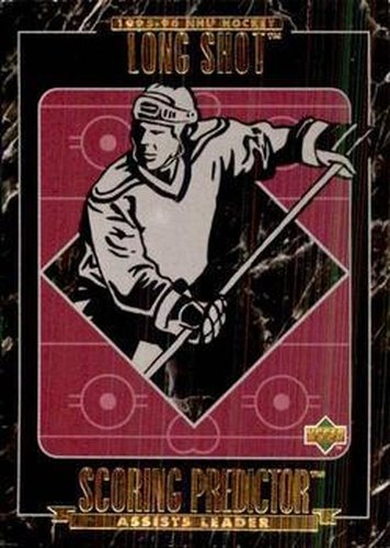 #RR20 Assists Leader Long Shot / Mario Lemieux - Pittsburgh Penguins - 1995-96 Upper Deck - Predictors Retail Exchange Hockey