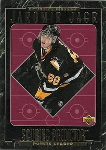 #RR22 Jaromir Jagr - Pittsburgh Penguins - 1995-96 Upper Deck - Predictors Retail Exchange Hockey