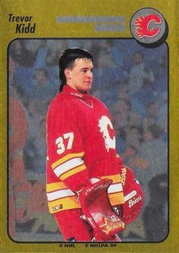 #257 Trevor Kidd - Calgary Flames - 1994-95 Panini Hockey Stickers