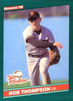 #39 Robby Thompson - San Francisco Giants - 1986 Donruss The Rookies Baseball