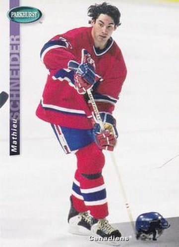 #SE92 Mathieu Schneider - Montreal Canadiens - 1994-95 Parkhurst SE Hockey