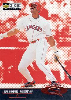 #SQ38 Juan Gonzalez - Texas Rangers - 1998 Collector's Choice - StarQuest Baseball
