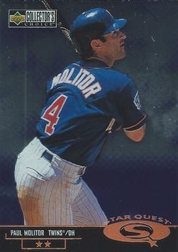 #SQ47 Paul Molitor - Minnesota Twins - 1998 Collector's Choice - StarQuest Baseball