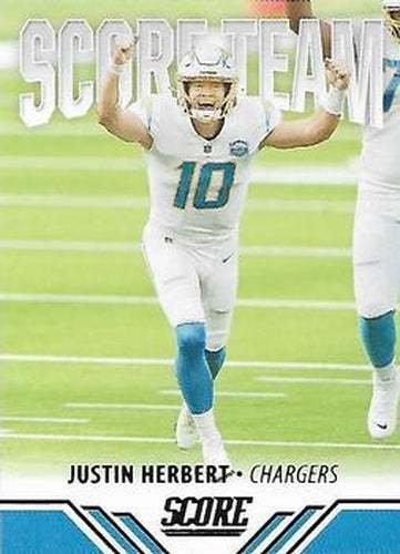 #ST19 Justin Herbert - Los Angeles Chargers - 2021 Score - Score Team Football