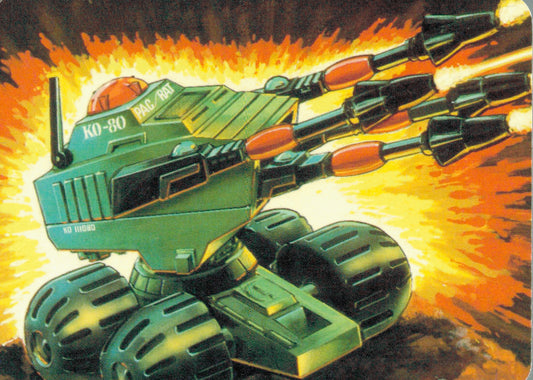 #40 PAC/RAT Machine Gun - 1986 G.I. Joe Action Cards