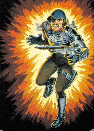 #99 Major Bludd - 1986 G.I. Joe Action Cards