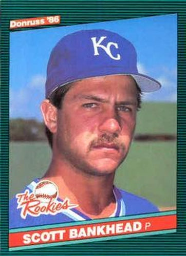 #36 Scott Bankhead - Kansas City Royals - 1986 Donruss The Rookies Baseball