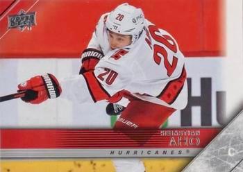 #T-14 Sebastian Aho - Carolina Hurricanes - 2020-21 Upper Deck - 2005-06 Tribute Hockey