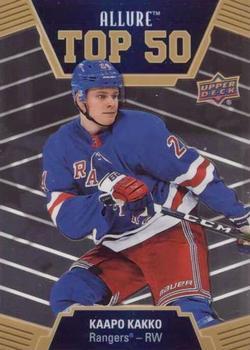 #T50-10 Kaapo Kakko - New York Rangers - 2019-20 Upper Deck Allure Hockey - Top 50