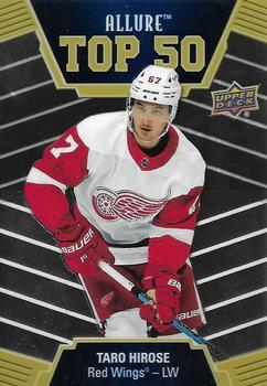 #T50-11 Taro Hirose - Detroit Red Wings - 2019-20 Upper Deck Allure Hockey - Top 50