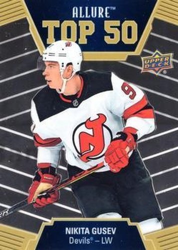 #T50-20 Nikita Gusev - New Jersey Devils - 2019-20 Upper Deck Allure Hockey - Top 50
