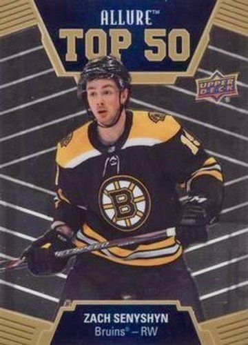 #T50-22 Zach Senyshyn - Boston Bruins - 2019-20 Upper Deck Allure Hockey - Top 50