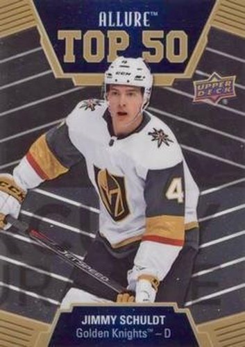 #T50-26 Jimmy Schuldt - Vegas Golden Knights - 2019-20 Upper Deck Allure Hockey - Top 50