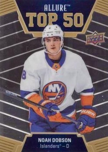 #T50-29 Noah Dobson - New York Islanders - 2019-20 Upper Deck Allure Hockey - Top 50