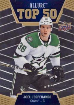 #T50-30 Joel L'Esperance - Dallas Stars - 2019-20 Upper Deck Allure Hockey - Top 50