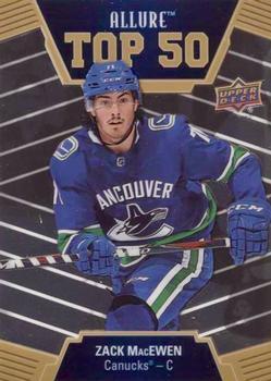 #T50-31 Zack MacEwen - Vancouver Canucks - 2019-20 Upper Deck Allure Hockey - Top 50