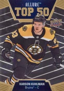 #T50-35 Karson Kuhlman - Boston Bruins - 2019-20 Upper Deck Allure Hockey - Top 50
