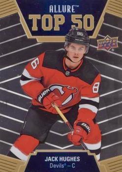 #T50-37 Jack Hughes - New Jersey Devils - 2019-20 Upper Deck Allure Hockey - Top 50