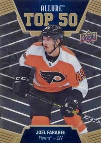 #T50-38 Joel Farabee - Philadelphia Flyers - 2019-20 Upper Deck Allure Hockey - Top 50