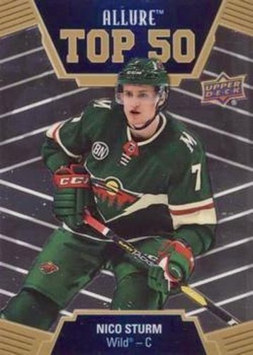 #T50-43 Nico Sturm - Minnesota Wild - 2019-20 Upper Deck Allure Hockey - Top 50