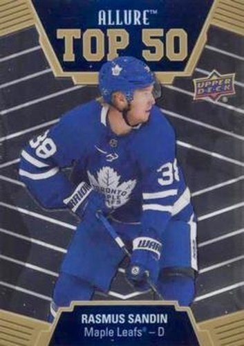 #T50-49 Rasmus Sandin - Toronto Maple Leafs - 2019-20 Upper Deck Allure Hockey - Top 50