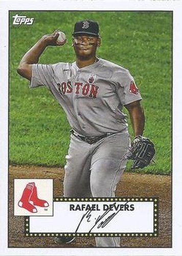 #T52-29 Rafael Devers - Boston Red Sox - 2021 Topps - 1952 Topps Redux Baseball