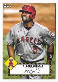 #T52-34 Albert Pujols - Los Angeles Angels - 2021 Topps - 1952 Topps Redux Baseball