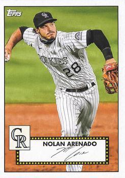#T52-35 Nolan Arenado - Colorado Rockies - 2021 Topps - 1952 Topps Redux Baseball