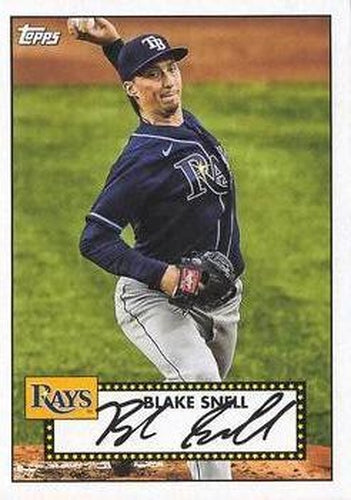 #T52-36 Blake Snell - Tampa Bay Rays - 2021 Topps - 1952 Topps Redux Baseball