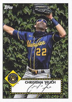 #T52-50 Christian Yelich - Milwaukee Brewers - 2021 Topps - 1952 Topps Redux Baseball