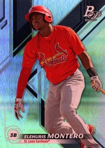 #TOP-22 Elehuris Montero - St. Louis Cardinals - 2019 Bowman Platinum - Top Prospects Baseball