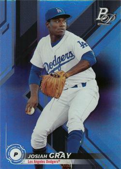 #TOP-44 Josiah Gray - Los Angeles Dodgers - 2019 Bowman Platinum - Top Prospects Baseball