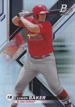 #TOP-45 Luken Baker - St. Louis Cardinals - 2019 Bowman Platinum - Top Prospects Baseball