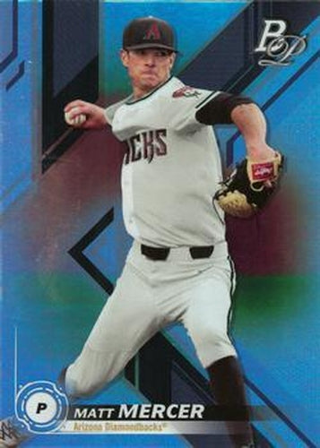 #TOP-56 Matt Mercer - Arizona Diamondbacks - 2019 Bowman Platinum - Top Prospects Baseball