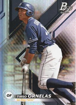 #TOP-62 Tirso Ornelas - San Diego Padres - 2019 Bowman Platinum - Top Prospects Baseball