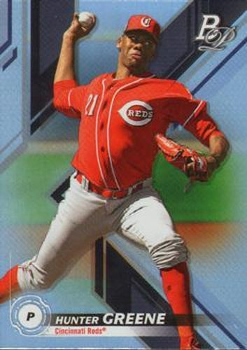 #TOP-84 Hunter Greene - Cincinnati Reds - 2019 Bowman Platinum - Top Prospects Baseball