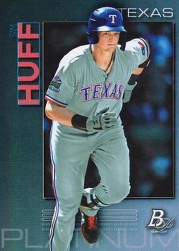#TOP-89 Sam Huff - Texas Rangers - 2020 Bowman Platinum - Top Prospects Baseball