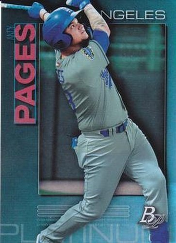 #TOP-95 Andy Pages - Los Angeles Dodgers - 2020 Bowman Platinum - Top Prospects Baseball