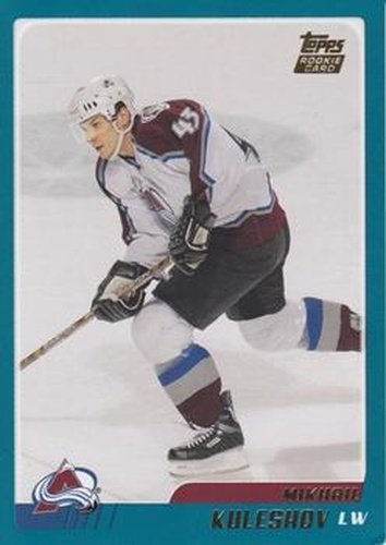 #TT100 Mikhail Kuleshov - Colorado Avalanche - 2003-04 Topps Traded & Rookies Hockey