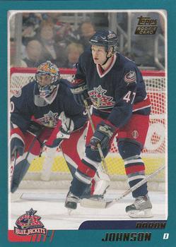 #TT103 Aaron Johnson - Columbus Blue Jackets - 2003-04 Topps Traded & Rookies Hockey