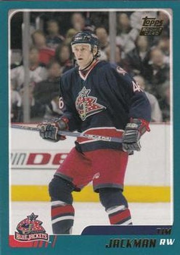 #TT104 Tim Jackman - Columbus Blue Jackets - 2003-04 Topps Traded & Rookies Hockey