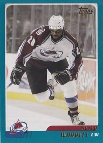 #TT10 Peter Worrell - Colorado Avalanche - 2003-04 Topps Traded & Rookies Hockey
