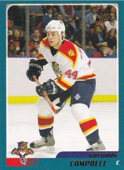 #TT111 Gregory Campbell - Florida Panthers - 2003-04 Topps Traded & Rookies Hockey