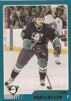 #TT116 Tony Martensson - Anaheim Mighty Ducks - 2003-04 Topps Traded & Rookies Hockey