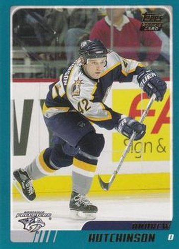 #TT121 Andrew Hutchinson - Nashville Predators - 2003-04 Topps Traded & Rookies Hockey