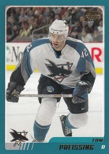 #TT139 Tom Preissing - San Jose Sharks - 2003-04 Topps Traded & Rookies Hockey