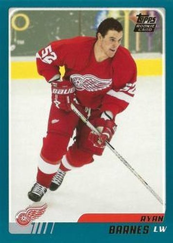 #TT148 Ryan Barnes - Detroit Red Wings - 2003-04 Topps Traded & Rookies Hockey