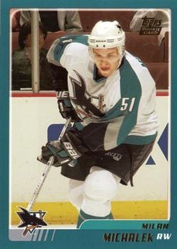#TT150 Milan Michalek - San Jose Sharks - 2003-04 Topps Traded & Rookies Hockey